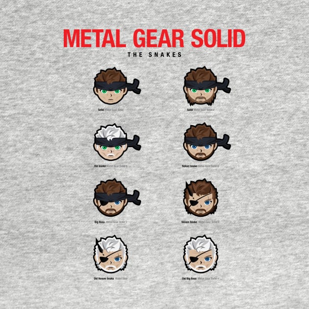 Metal Gear Solid 1-V "Snakes" Poster by Jamieferrato19